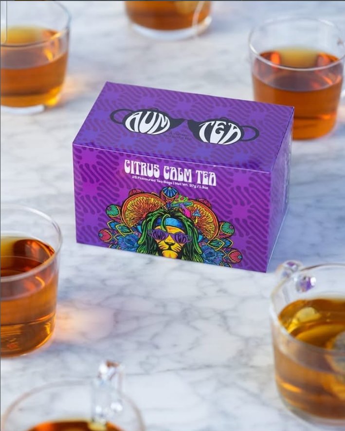 Aum Tea Herbal Australia — Citrus Calm Tea packaging